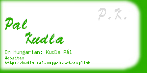 pal kudla business card